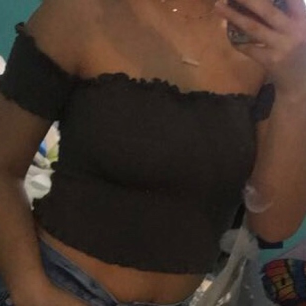 Off the shoulder crop top